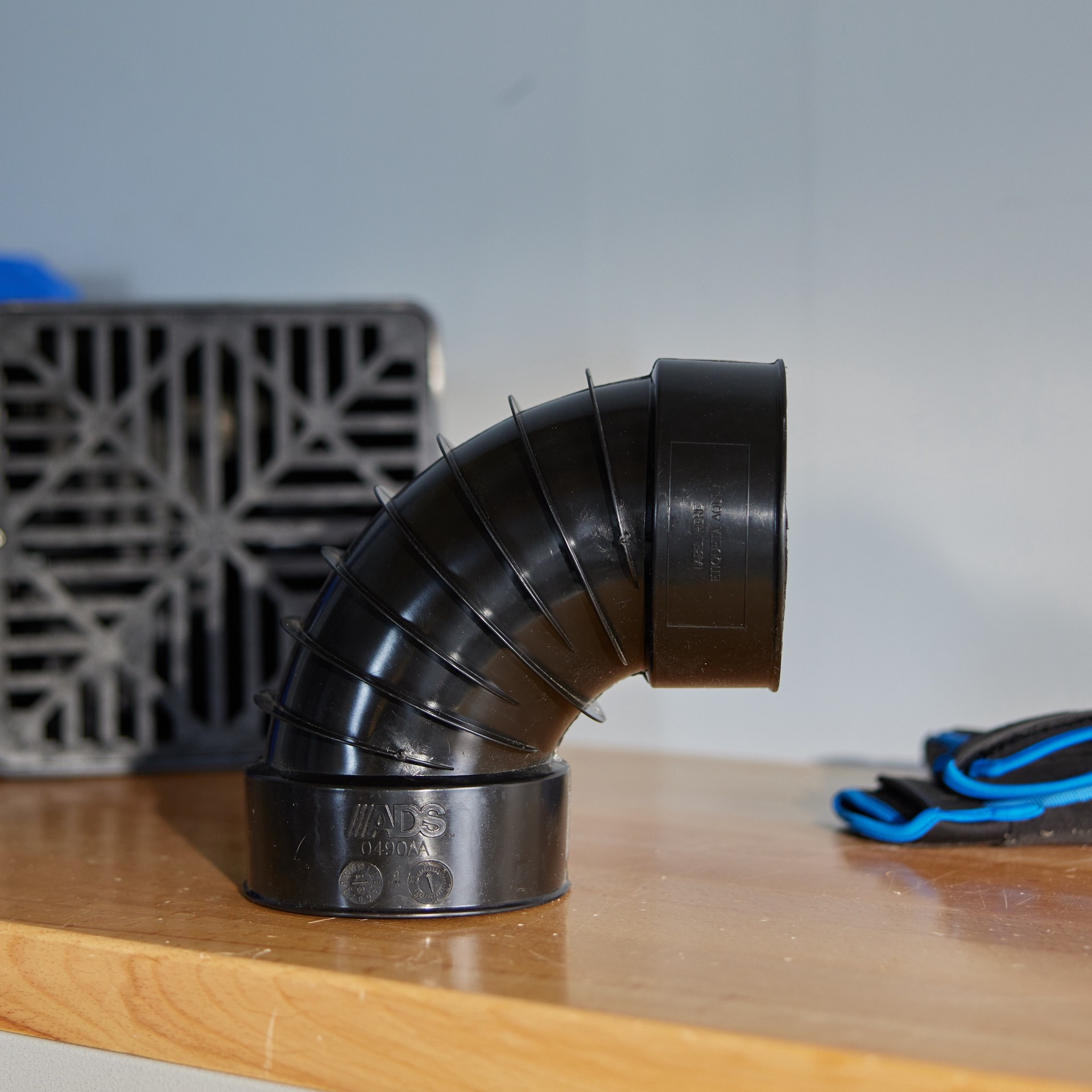 slide 6 of 6, ADS 4-in x 4-in 90 -Degree Corrugated Elbow Fittings, 1 ct