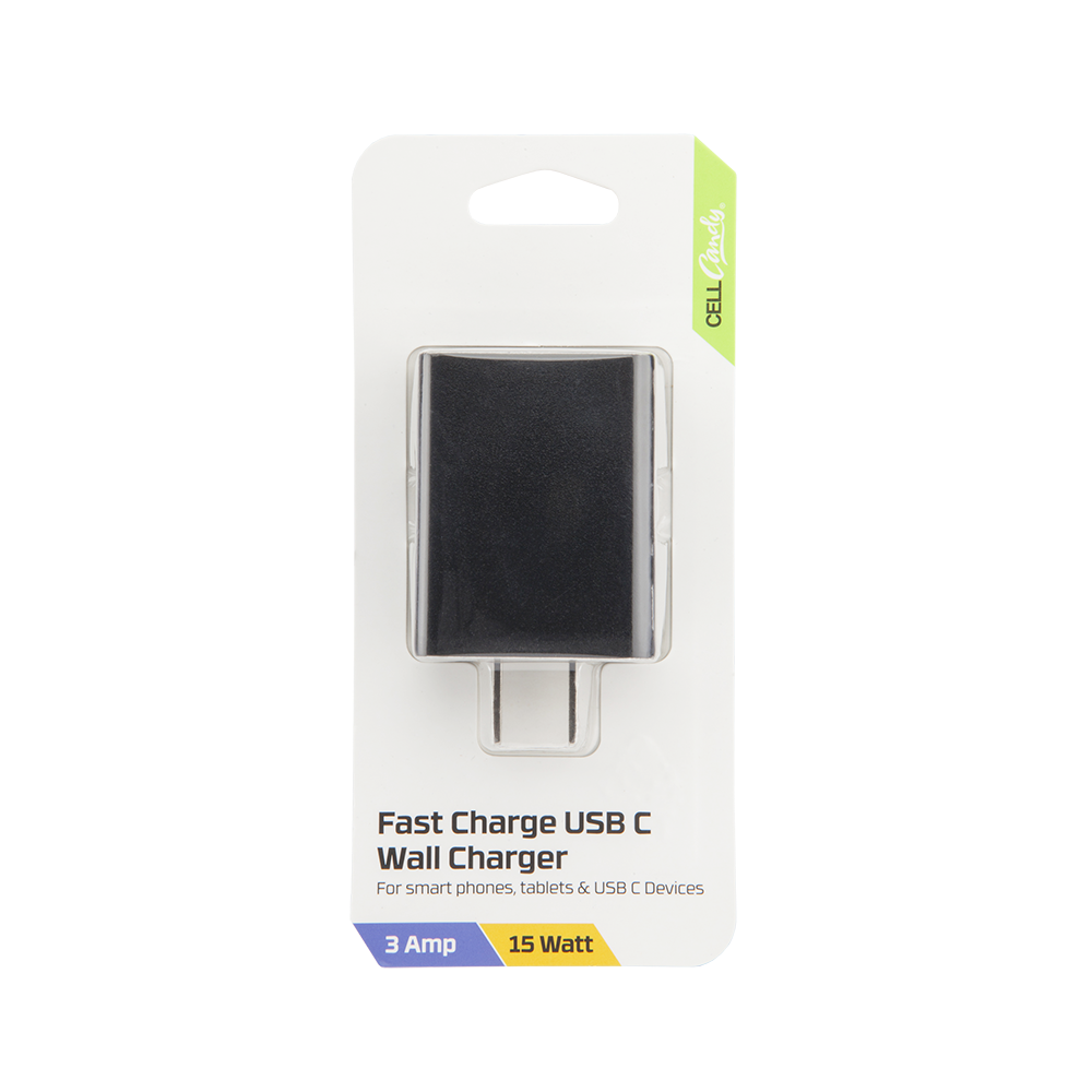 slide 1 of 1, Cellcandy 5W Usb C Wall Charger - Black, 1 ct