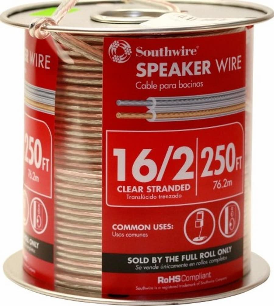 slide 1 of 3, Southwire 250-ft 16 / 2 Stranded Standard Speaker Wire ( By-the-roll ), 1 ct