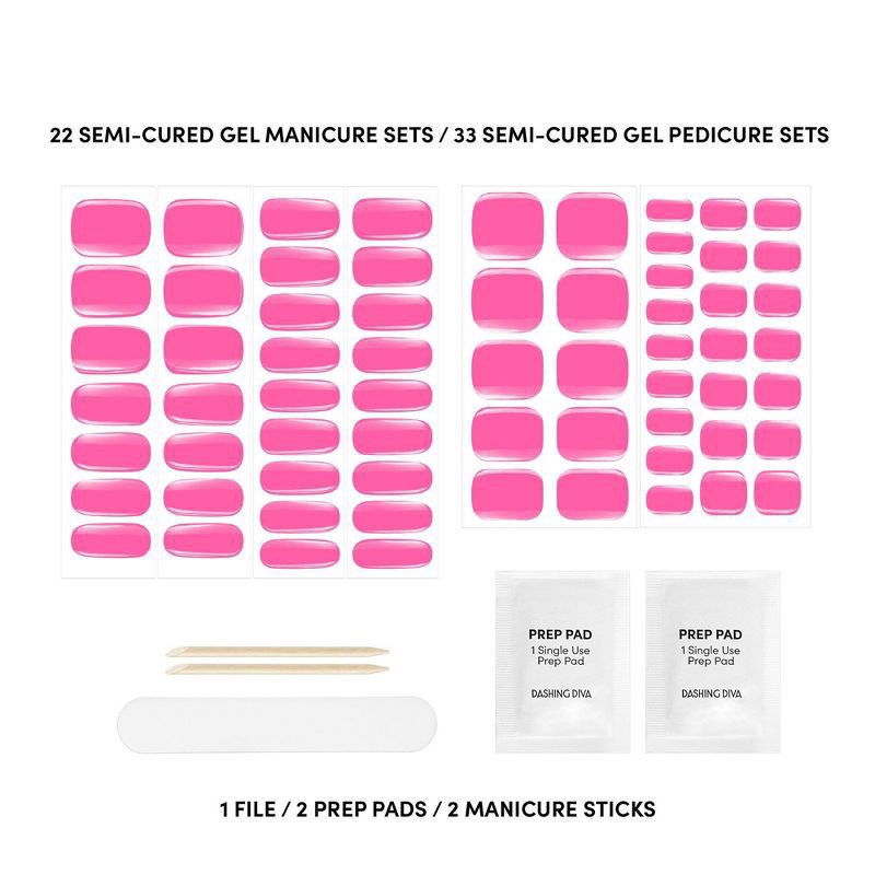 slide 3 of 6, Dashing Diva Glaze Nail Art - The Eye Candy - 55ct, 55 ct