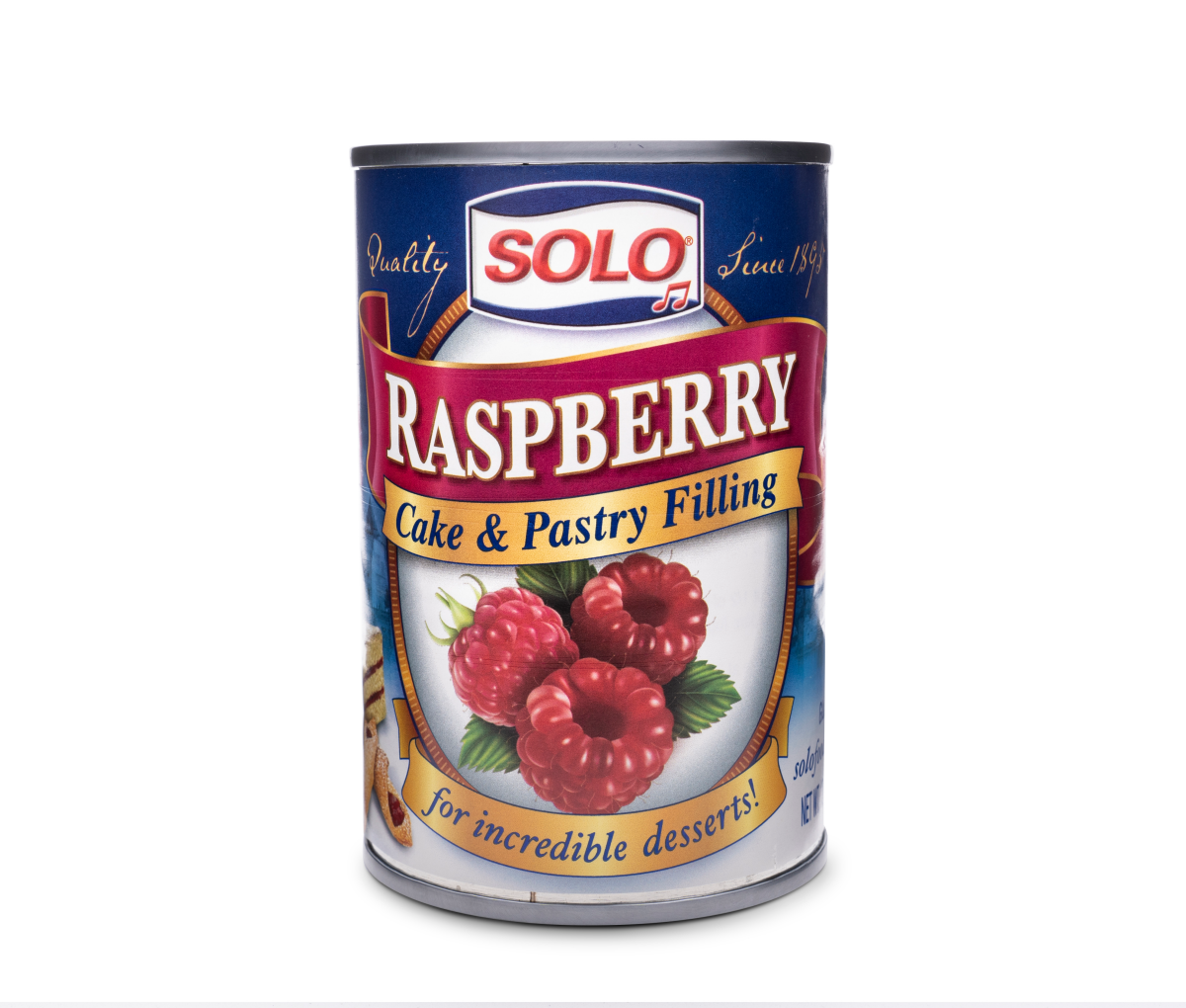 slide 1 of 5, Solo Raspberry Cake & Pastry Filling 12 oz, 12 oz