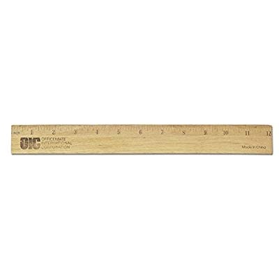 slide 1 of 1, OIC Ach Ruler Wood, 1 ct
