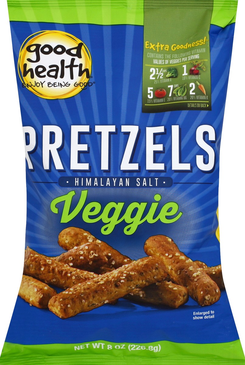 slide 5 of 5, Good Health Veggie Pretzels, 8 oz