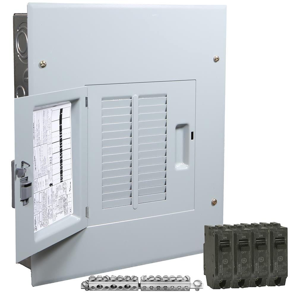 slide 1 of 6, GE PowerMark Gold 125 -Amp 12 -Spaces 24 -Circuit Indoor Main Lug Load Center (Value Pack), 1 ct