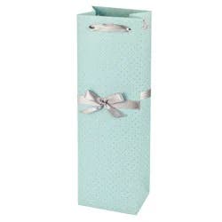 Cakewalk Elegant Blue and Silver Wine Bag by Cakewalk