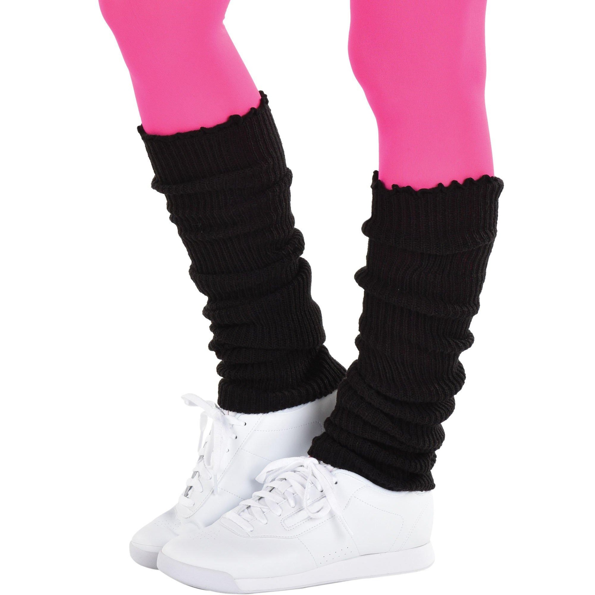 slide 1 of 1, Party City Adult Black Leg Warmers, 1 ct