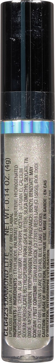 slide 5 of 9, L.A. Colors Holographic CLG423 Diamond Lite Iridescent Lip Gloss 0.14 oz, 0.14 oz