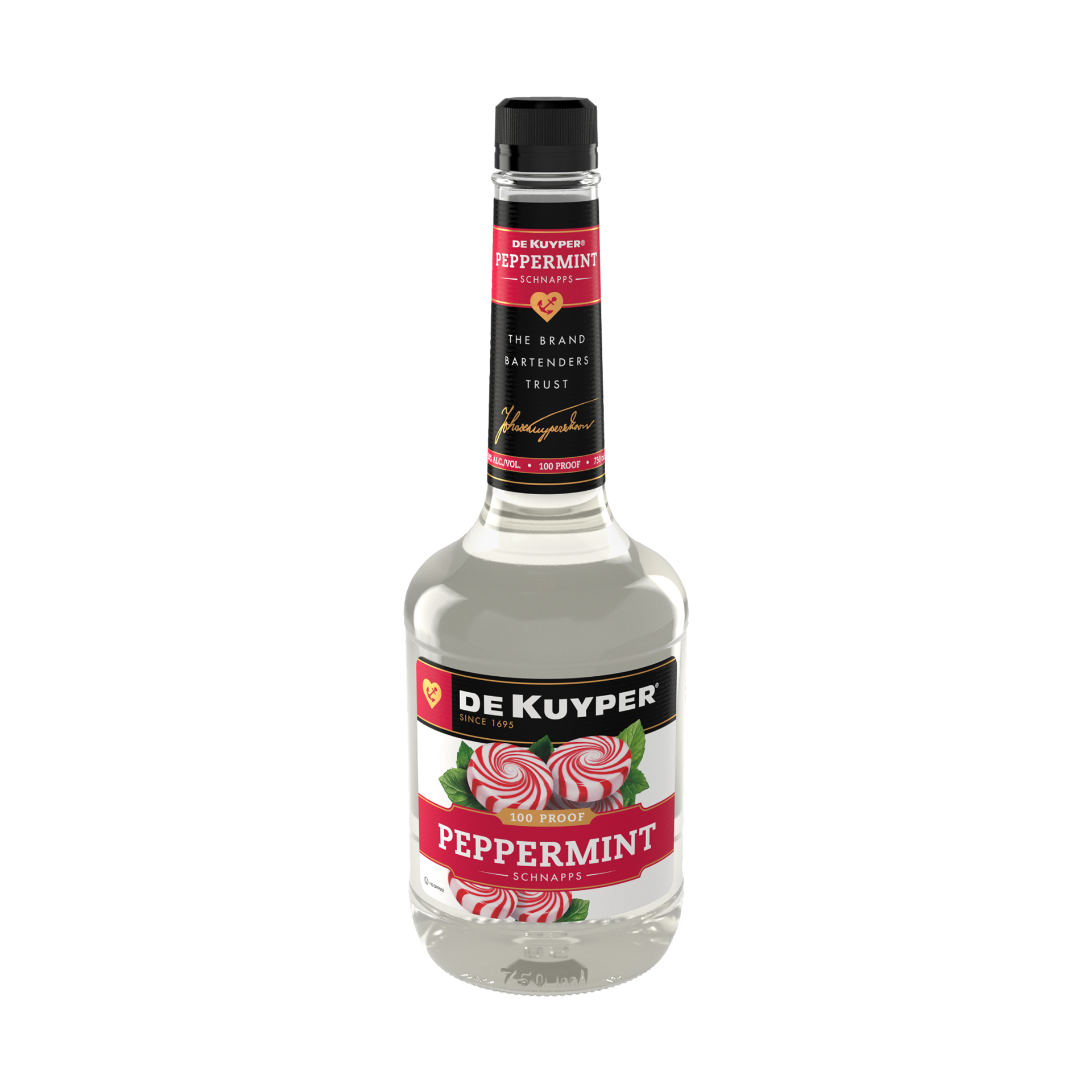 slide 2 of 2, DEKUYPER Dek Peppermint Schnapp, 750 ml