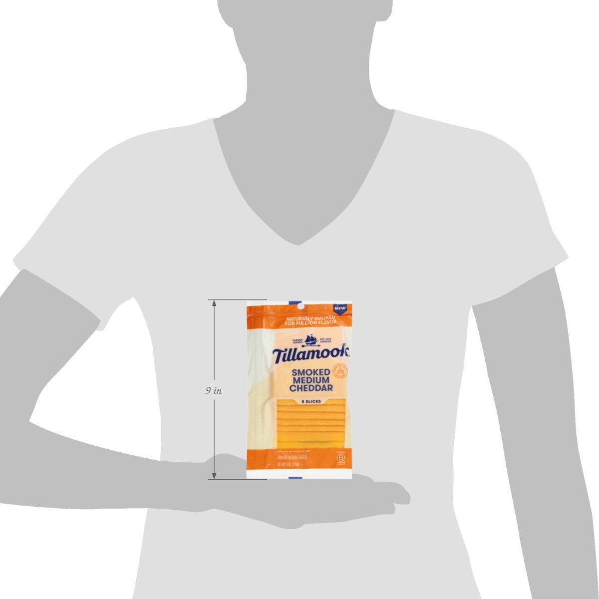 slide 13 of 14, Tillamook Smoked Medium Yellow Cheddar Slices 6oz - 6 OZ, 6 oz