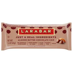 LÄRABAR Almond Butter Chocolate Chip The Original Fruit and Nut Food Bar