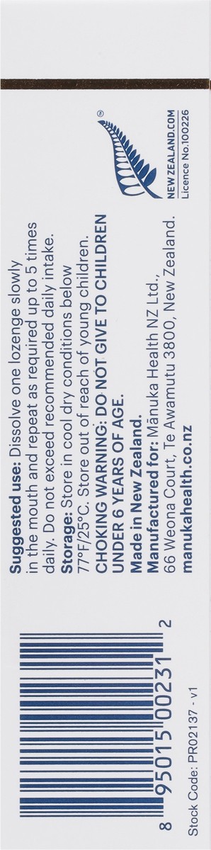 slide 8 of 9, Manuka Health MGO 400+ Manuka Honey Lozenges with Protecting Propolis 15 ea, 15 ct