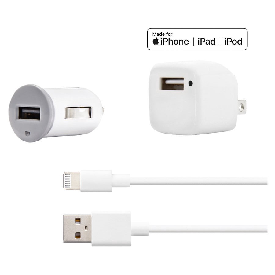 slide 2 of 3, Infinitive Lightning Cable, Combo Pack 3Ft, 1 ct