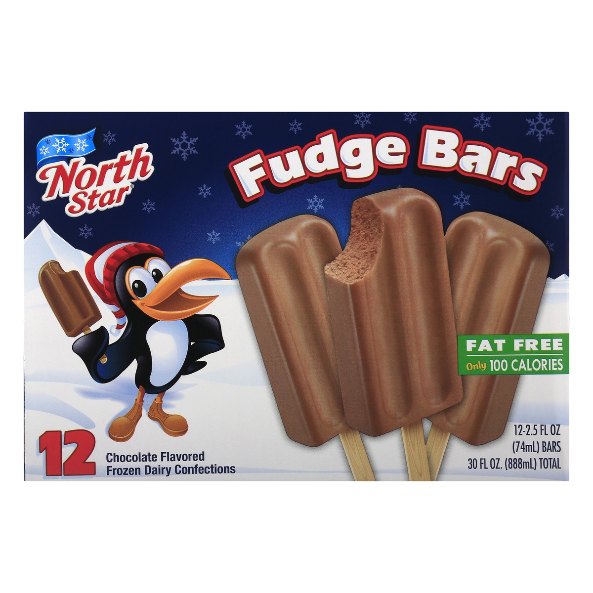 slide 1 of 1, North Star Fudge Bars, 6 ct