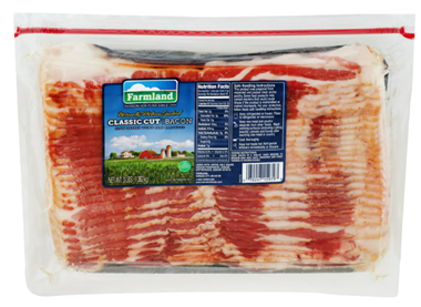 slide 1 of 1, Farmland Hickory Smoked Bacon, 48 oz