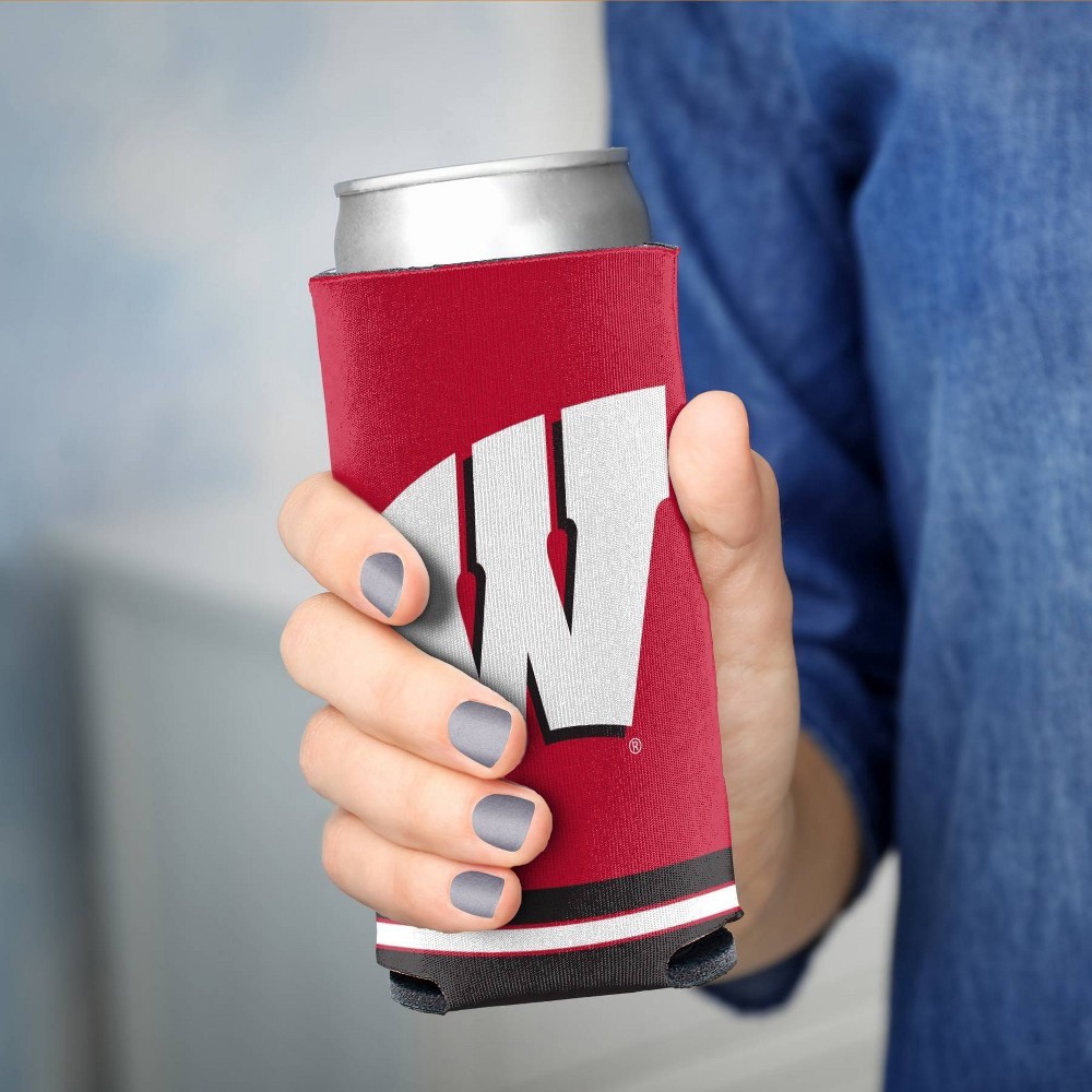 slide 2 of 3, NCAA Wisconsin Badgers Slim Can Cooler, 1 ct