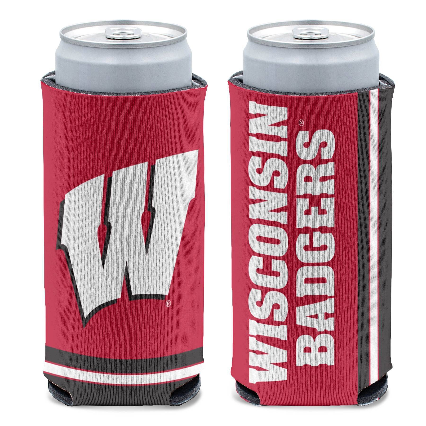 slide 1 of 3, NCAA Wisconsin Badgers Slim Can Cooler, 1 ct