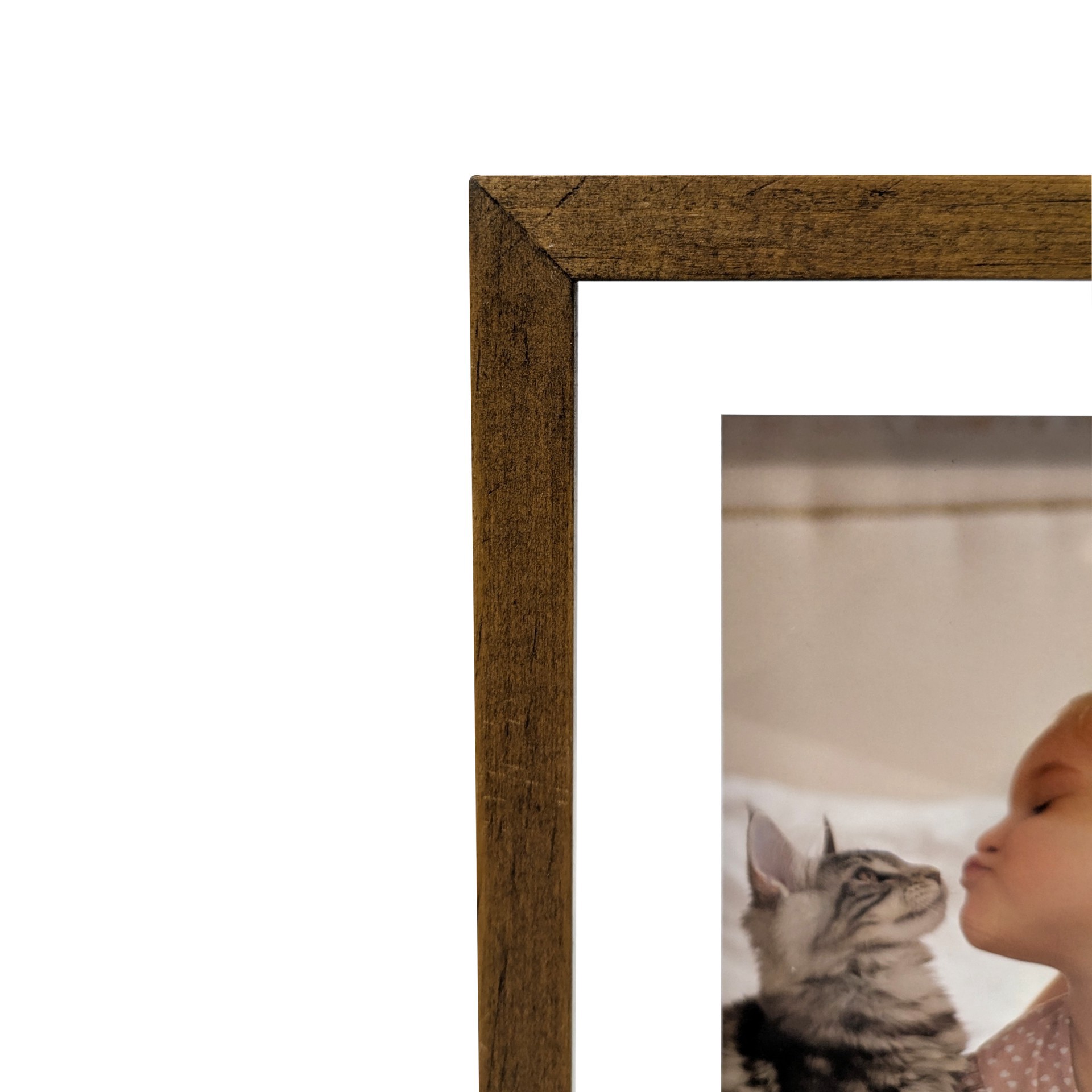 slide 2 of 6, Expressions Brown Linear Wood Float Frame By Studio Decor, 4 in x 6 in