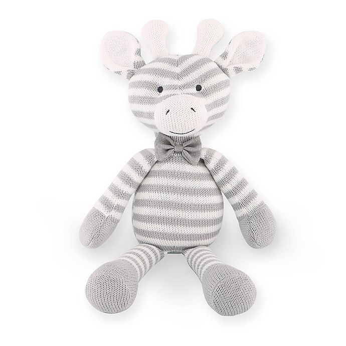 slide 1 of 2, The Peanutshell The Peanut Shell Farmhouse Giraffe Plush Toy - Grey, 1 ct