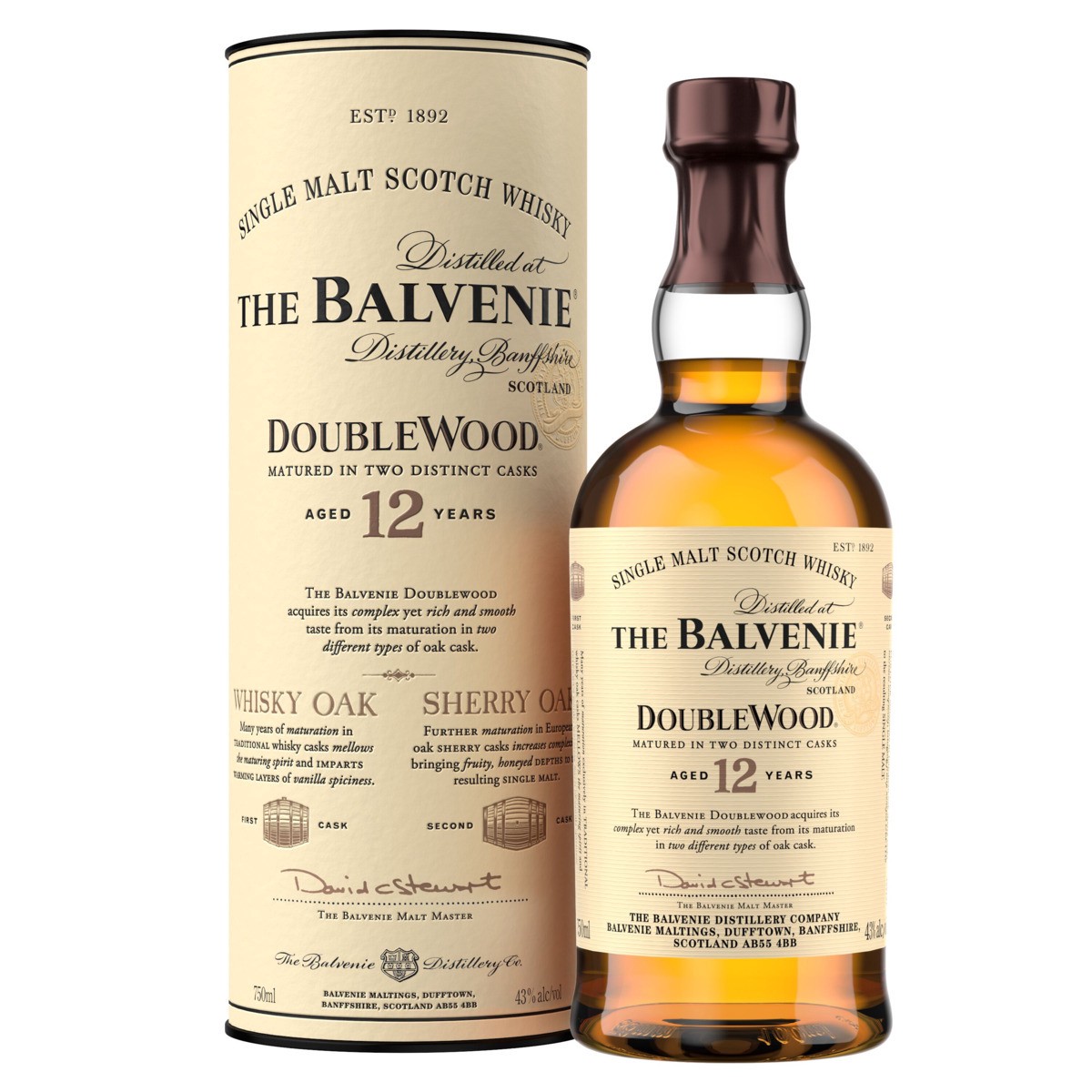 slide 1 of 58, The Balvenie Scotch Whisky, Single Malt, Doublewood 12, 750 ml