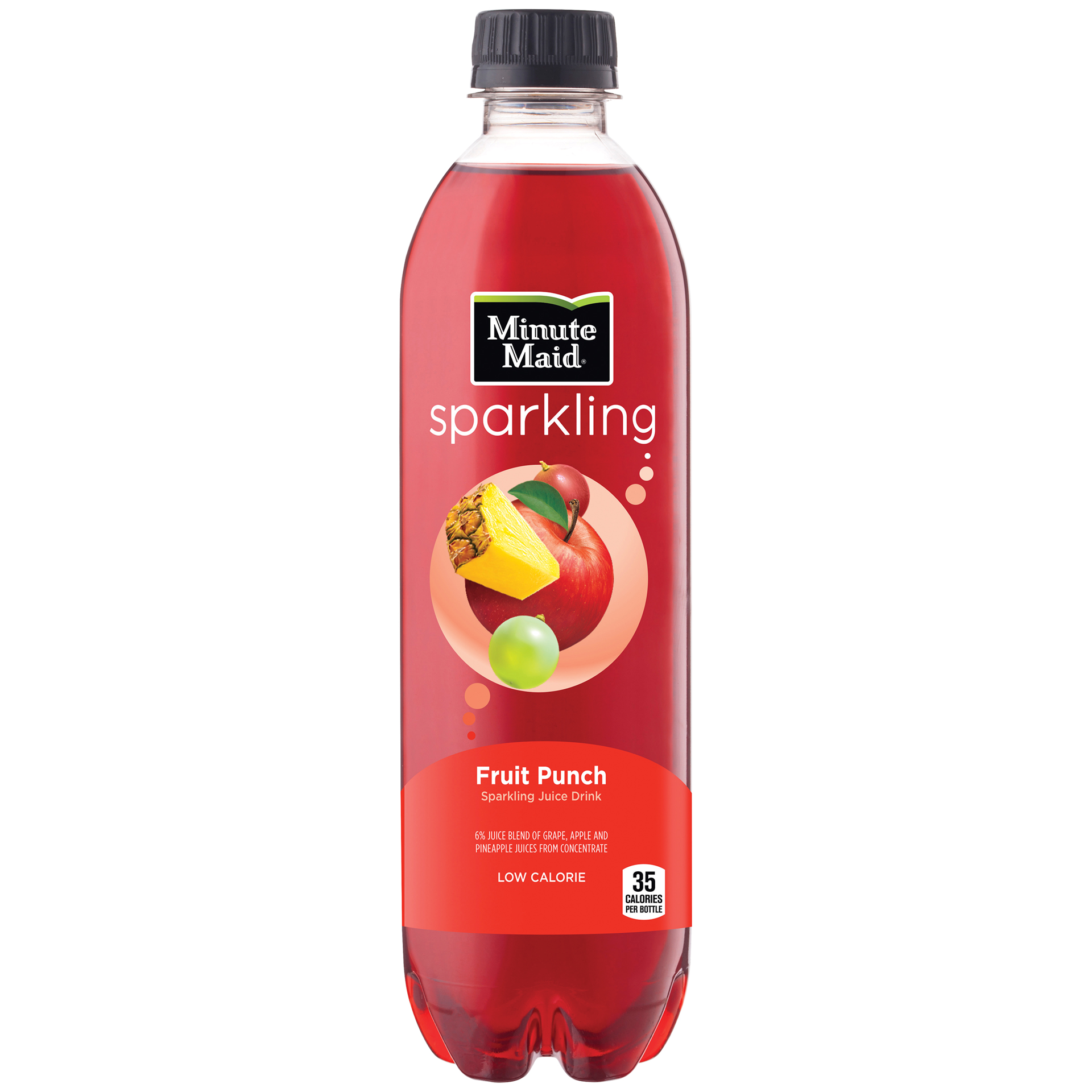 slide 1 of 4, Minute Maid Sparkling Fruit Punch, Sparkling Juice Drink- 16.9 fl oz, 16.9 fl oz