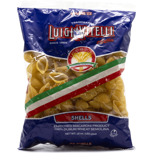 slide 1 of 1, Luigi Vitelli Shells Pasta, 16 oz