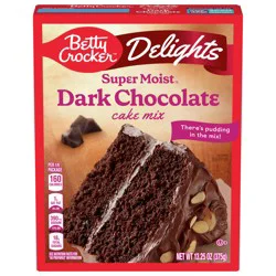 Betty Crocker Betty Exclusives Wednesday Super Moist Dark Chocolate Cake Mix, 13.25 oz