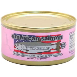 American Salmon Wild Pink Salmon with Sea Salt