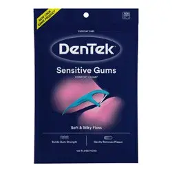 DenTek Dentek Comfort Clean Floss Picks Silky Tape Floss Fresh Mint