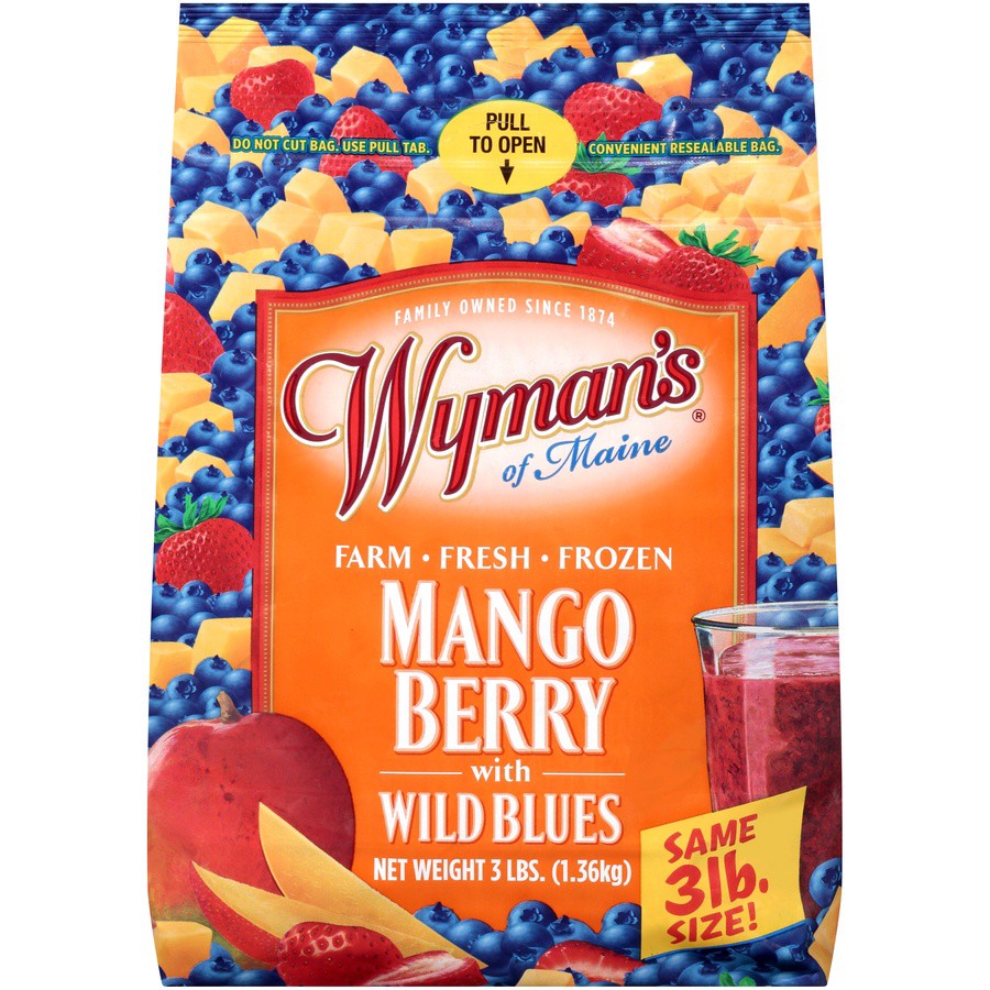 slide 1 of 7, Wyman's Mango Berry 3 lb, 3 lb