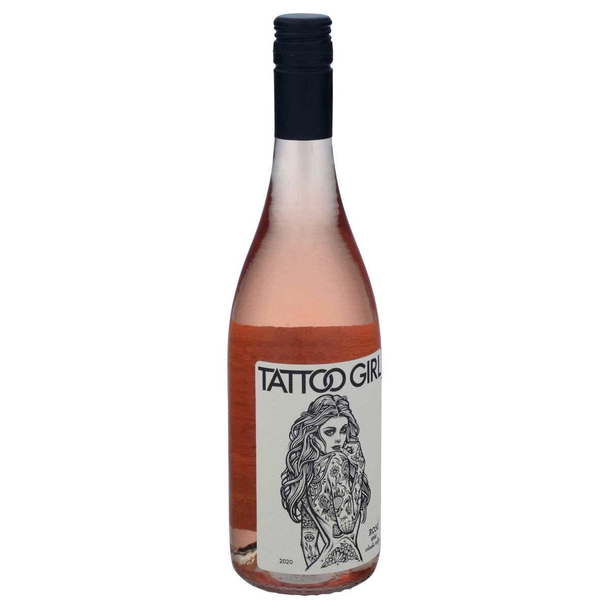 slide 2 of 9, Tattoo Girl Columbia Valley Rose Wine 750 ml, 750 ml