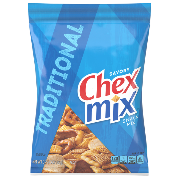 slide 1 of 1, Chex Mix Savory Snack Mix Traditional, 3.75 oz