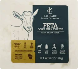 LaClare Family Creamery Feta Goat Milk Cheese 6 oz