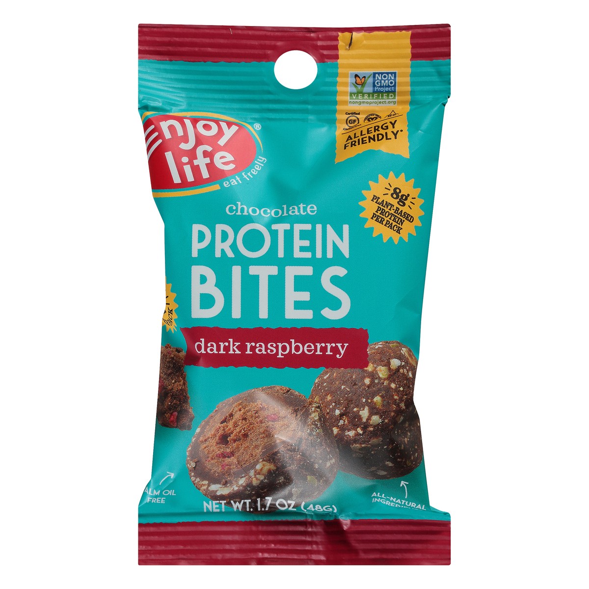 slide 9 of 9, Enjoy Life Foods Gluten Free, Allergy Friendly Dark Raspberry Protein Bites, 1.7 oz