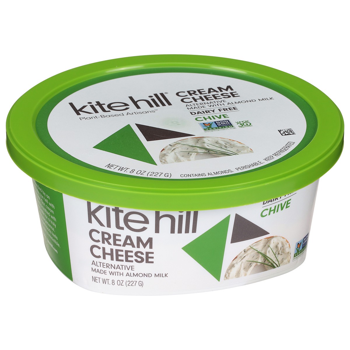 slide 2 of 9, Kite Hill Dairy Free Chive Cream Cheese Alternative 8 oz, 8 oz