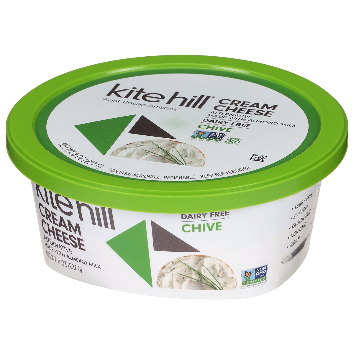 slide 3 of 9, Kite Hill Dairy Free Chive Cream Cheese Alternative 8 oz, 8 oz