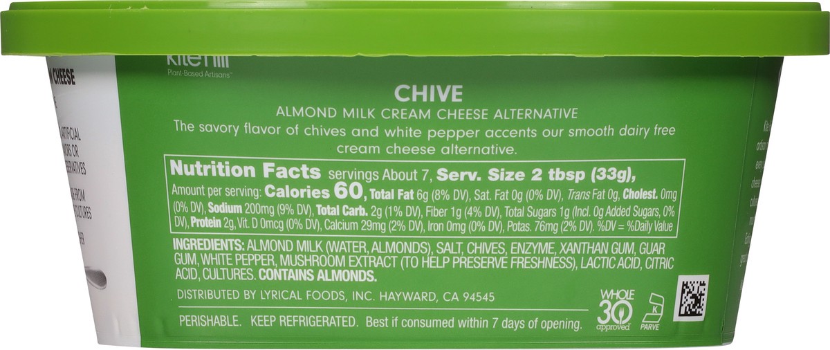 slide 5 of 9, Kite Hill Dairy Free Chive Cream Cheese Alternative 8 oz, 8 oz