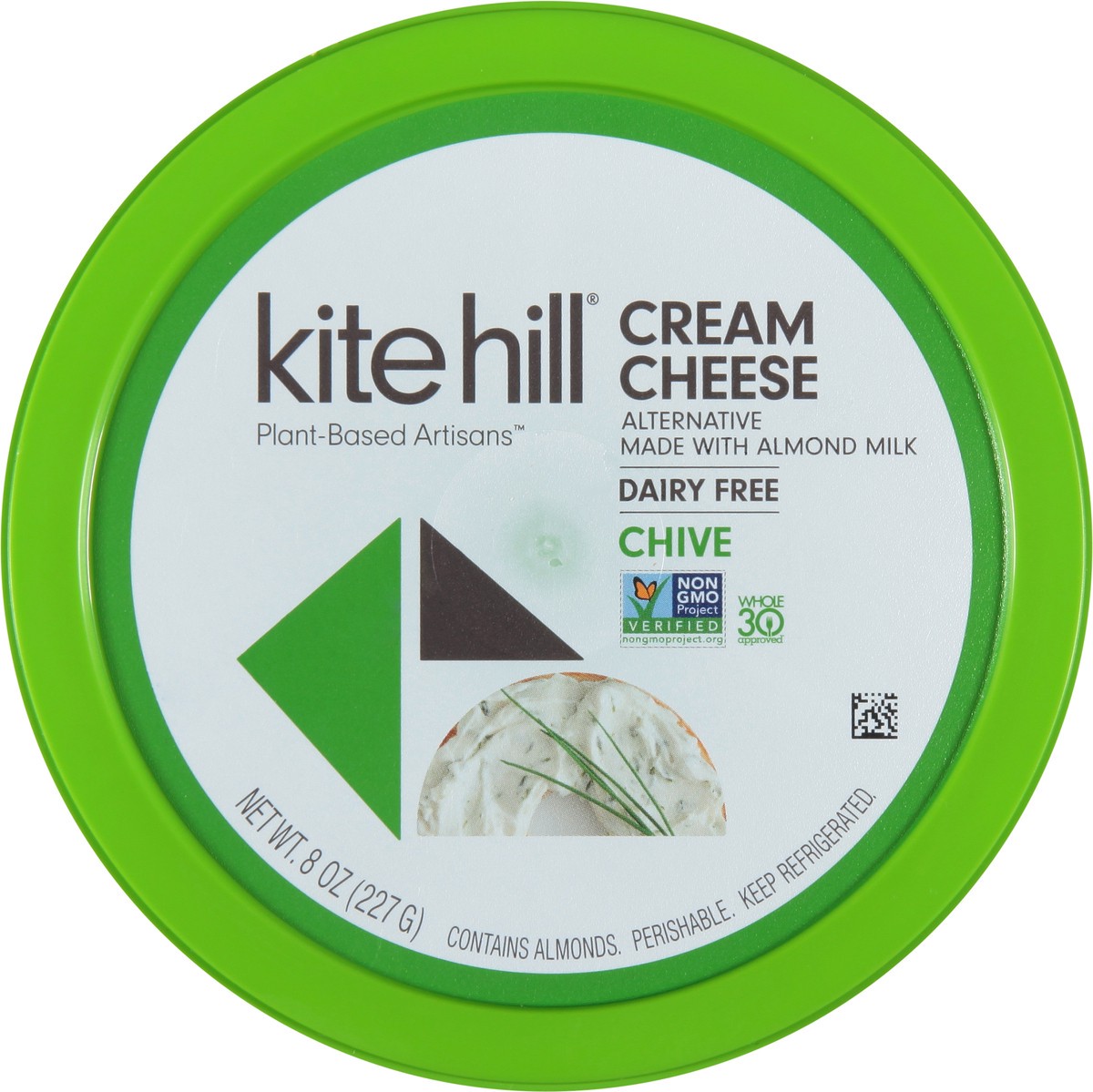 slide 9 of 9, Kite Hill Dairy Free Chive Cream Cheese Alternative 8 oz, 8 oz