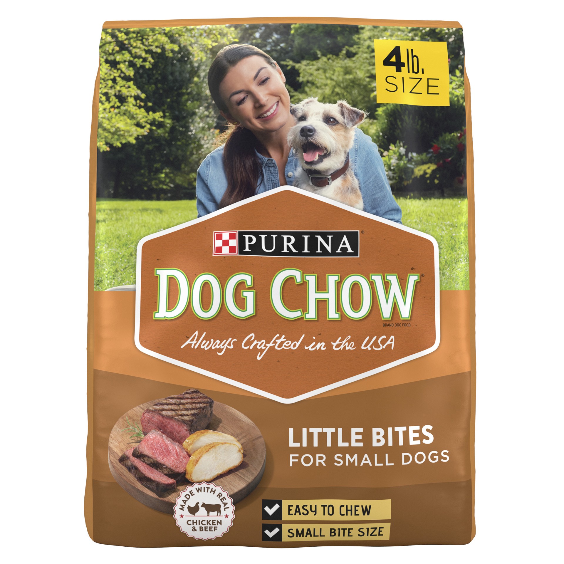 slide 1 of 7, Purina Dog Chow Small Dog Dog Food, 4 lb