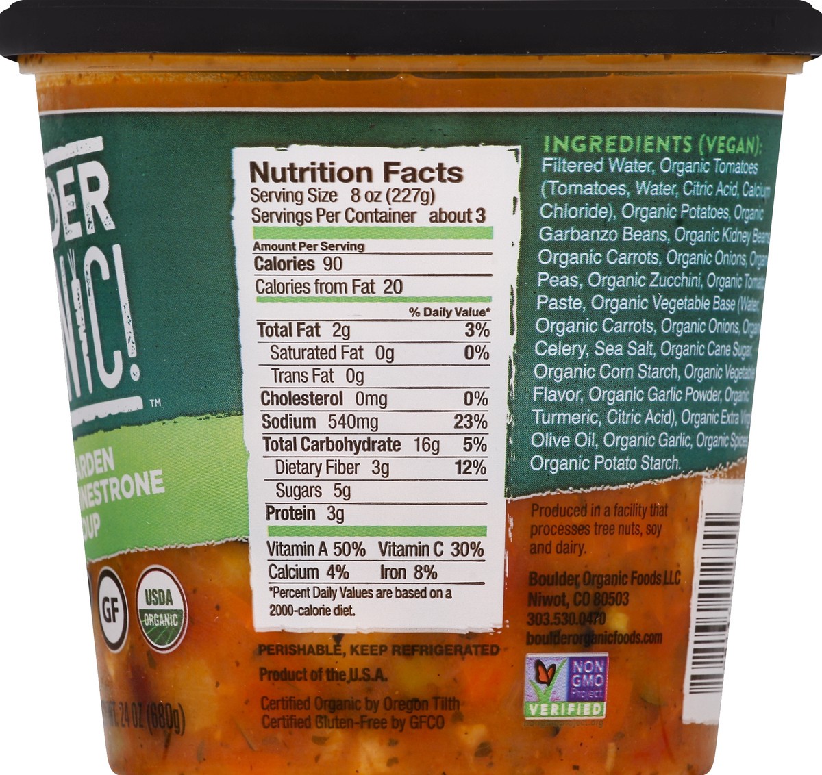 slide 3 of 7, Boulder Organic Foods Minestrone Soup - 24 Oz, 24 oz