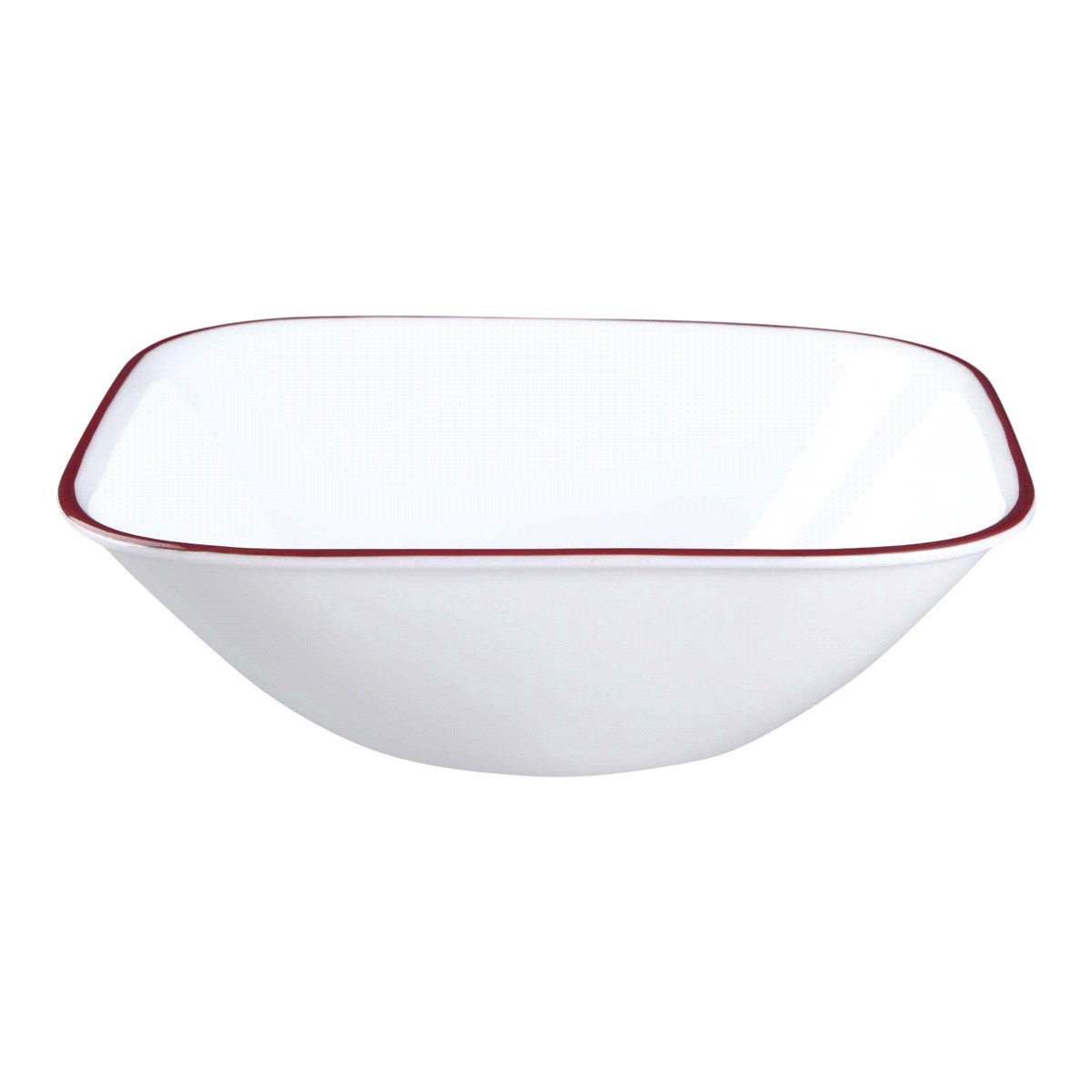 slide 1 of 4, Corelle Splendor Soup And Cereal Bowl - White/Red, 22 oz