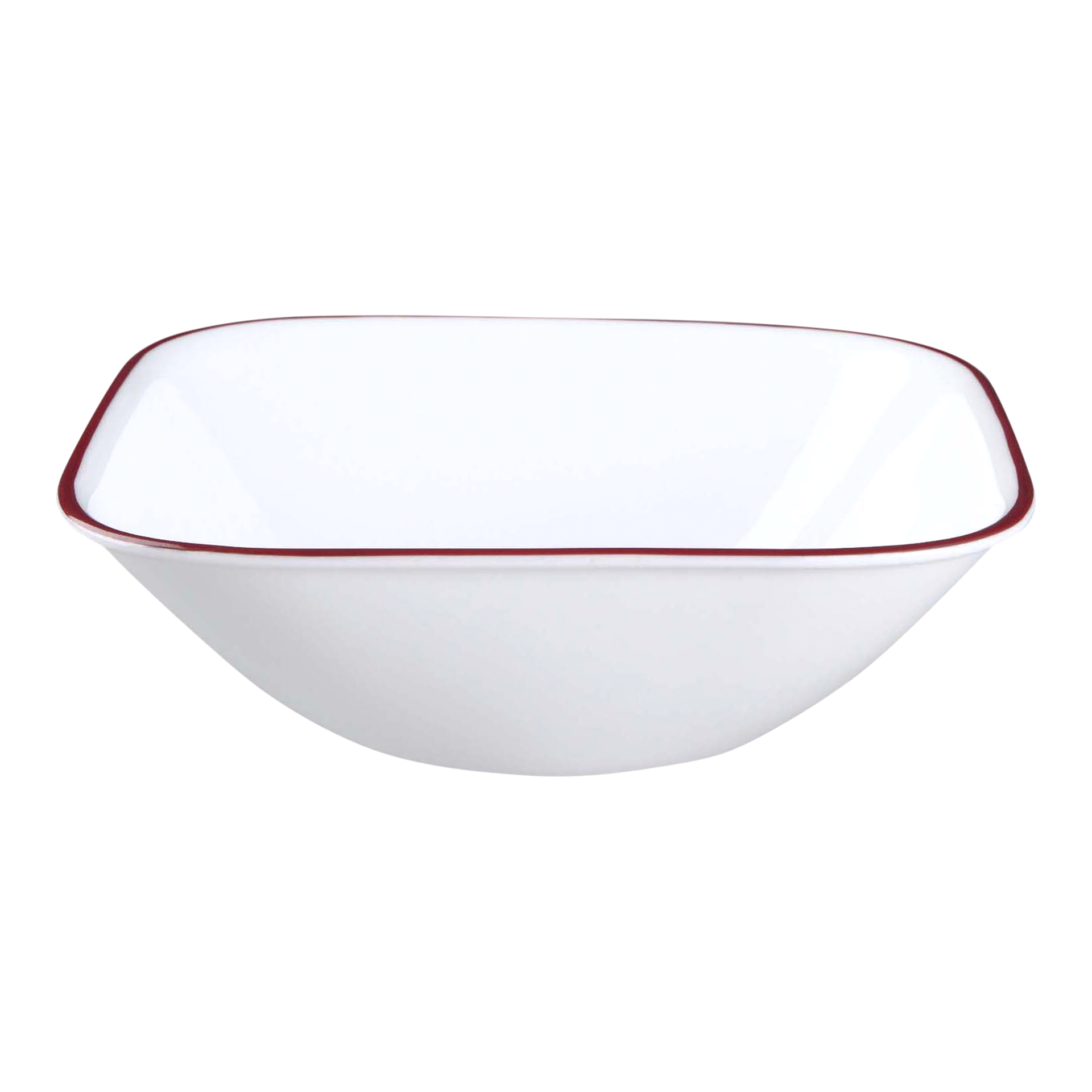 slide 1 of 4, Corelle Splendor Soup And Cereal Bowl - White/Red, 22 oz