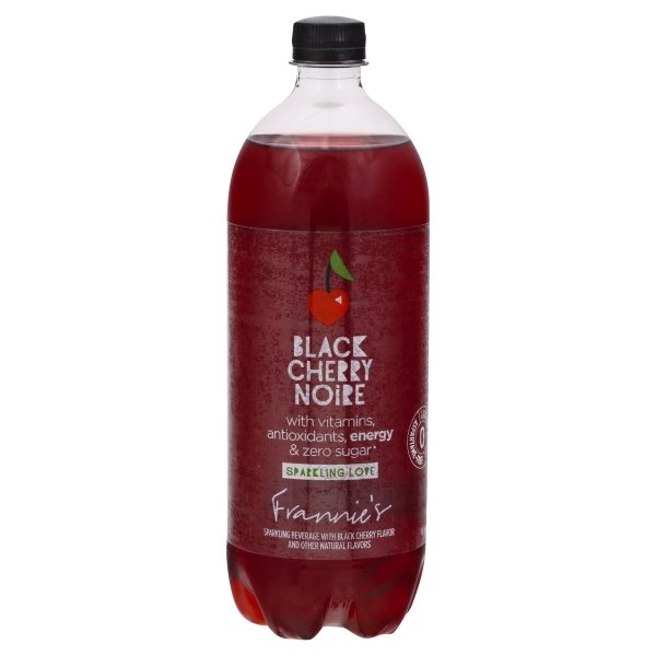 slide 1 of 1, Frannie's Sparkling Beverage Black Cherry Noire, 33.8 oz