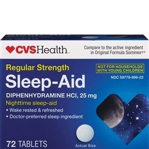 slide 1 of 1, CVS Health Nighttime Sleep Aid Tablets, 72ct, 72 ct