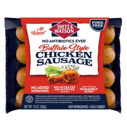 Dietz & Watson Pork Free Buffalo Style Chicken Sausage 10 oz