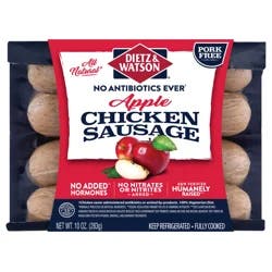 Dietz & Watson Pork Free Apple Chicken Sausage 10 oz