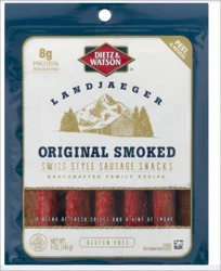 Dietz & Watson Landjaeger Original Smoked Swiss Sausage Snacks