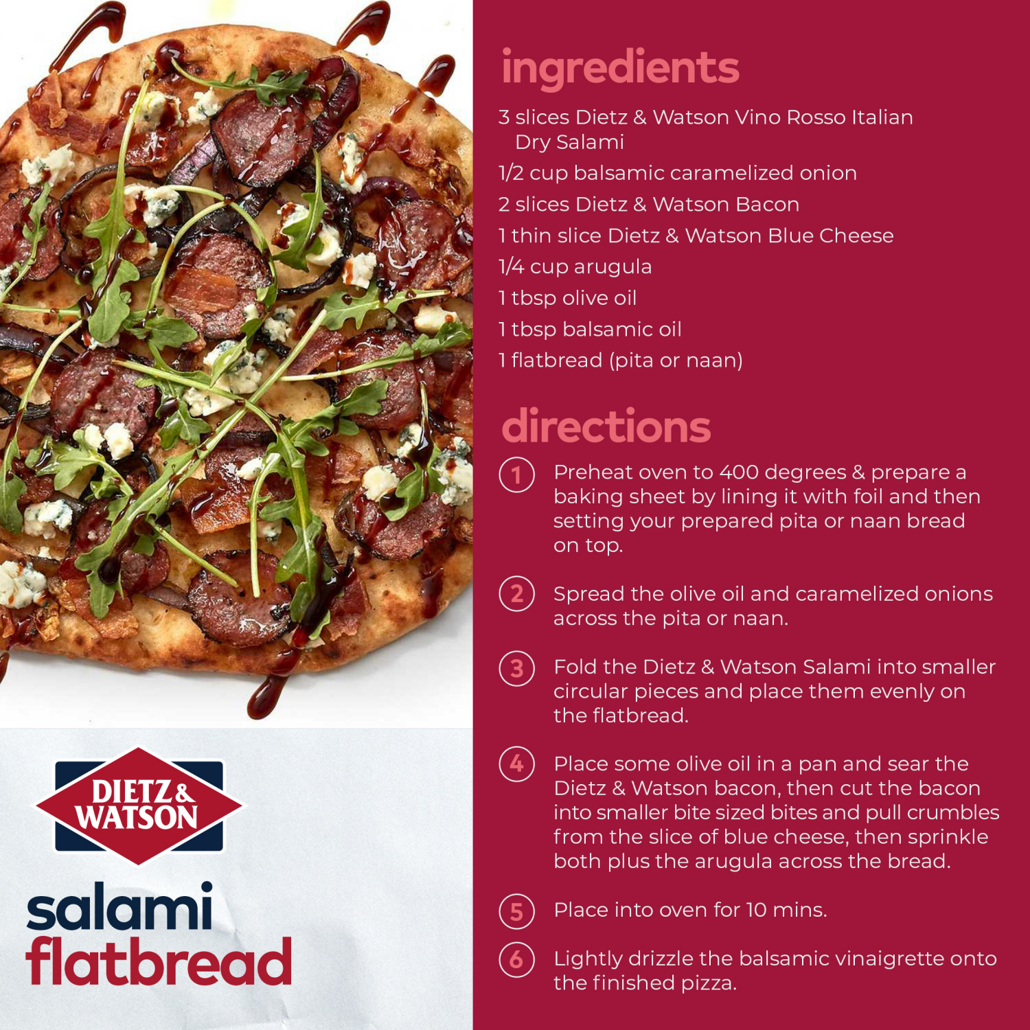 slide 5 of 5, Dietz & Watson Genoa Salame, 3 oz, 3 oz