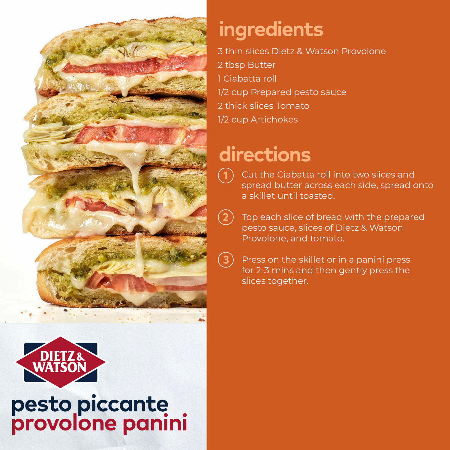 slide 3 of 5, Dietz & Watson Pre-Sliced Provolone Cheese 8oz, 8 oz