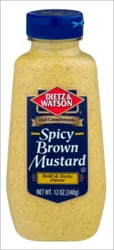 Dietz & Watson Deli Complements Spicy Brown Mustard 12 oz