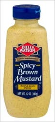 Dietz & Watson Deli Complements Spicy Brown Mustard 12 oz